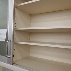 ★リユースのサカイ千葉中央店★ パモウナ レンジボード ホワイト/シルバー H204×D56×W105 クリーニング済み TC5166の画像