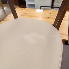 ★リユースのサカイ千葉中央店★ カリモク ダイニングﾁｪｱ ブラウン H69×D43×W51 クリーニング済み TC5167の画像