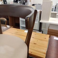 ★リユースのサカイ千葉中央店★ カリモク ダイニングﾁｪｱ ブラウン H69×D43×W51 クリーニング済み TC5167の画像