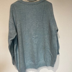 B:MING by BEAMS Vネックニットセーター ライトブルーの画像