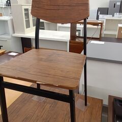 ★リユースのサカイ千葉中央店★  ダイニングテーブルセット　椅子2脚付 ブラウン H76×D70×W69 クリーニング済み TC5168の画像