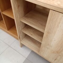 ★リユースのサカイ千葉中央店★  サイドボード ナチュラル H71×D35×W87 クリーニング済み TC5169の画像