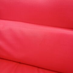 ★リユースのサカイ千葉中央店★  2人掛けソファ レッド H69×D70×W114 クリーニング済み TC5171の画像