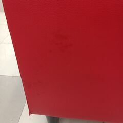 ★リユースのサカイ千葉中央店★  2人掛けソファ レッド H69×D70×W114 クリーニング済み TC5171の画像