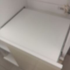 ★リユースのサカイ千葉中央店★  レンジ台 ホワイト H119×D40×W75 クリーニング済み TC5172の画像