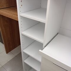 ★リユースのサカイ千葉中央店★  レンジ台 ホワイト H119×D40×W75 クリーニング済み TC5172の画像