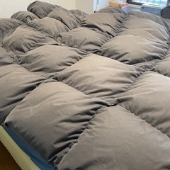 羽毛布団　ダブルロングサイズ　ポーランド産ホワイトマザーダウン93％ にほんせい日本製　　の画像