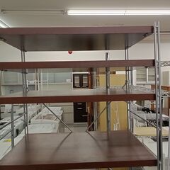 ★リユースのサカイ千葉中央店★  オープンラック ブラウン H184×D40×W60 クリーニング済み TC5175の画像