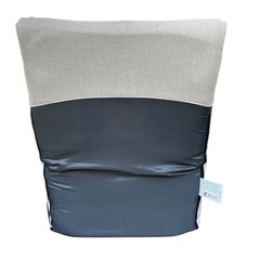 ホワイトファブリック座椅子 リクライニングの画像