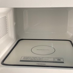 & フラット電子レンジ　TWINBIRD ツインバード　DR-E268 50/60Hz 2024年製　動作確認済みの画像