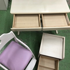 【ドリーム川西店御来店限定】☆ジモティー見たよ♪割引☆  学習机セット  クリーニング済み 【99560000034270】の画像