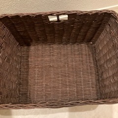 IKEA イケア　ラタン　バスケット　かご　　カラーボックス対応の画像