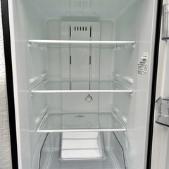 ■東芝 やや大きめ2ドア冷蔵庫 170L 2021年製■TOSHIBA GR-S17BS(K)■2ドア冷凍冷蔵庫 セミマットブラック 黒系 1～2人用の画像