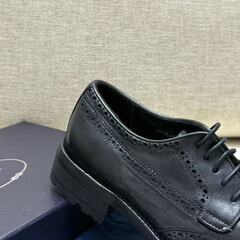 PRADA  デリビー オックスフォード ブラック レザー ブラッキングの画像