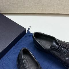 PRADA  デリビー オックスフォード ブラック レザー ブラッキングの画像