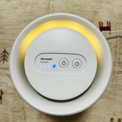 【美品】SHARP 空気清浄機 22年製 FU-PC01-W 小型・静音タイプの画像