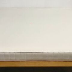 MUJI/無印良品 体にフィットするマットレス ダブルサイズ 高密度ポケットコイル 寝室 ベッド 寝具 ホワイト 中古家具 店頭引取歓迎 R10196の画像