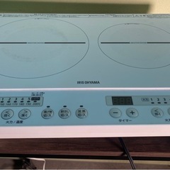 商談中　& 2口IHコンロ　IRIS OHYAMA アイリスオーヤマ　IHK-W125-W 2024年製　通電確認のみの画像