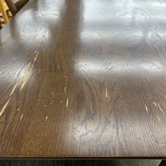 ★リユースのサカイ高崎店★TJ13217 ニトリ 4人掛けダイニングセット ブラウン H70×D80.5×W135 クリーニング済みの画像