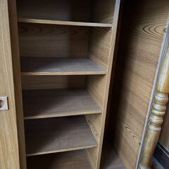木製 キャビネット 収納棚 レトロ アンティーク調の画像