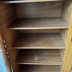 木製 キャビネット 収納棚 レトロ アンティーク調の画像