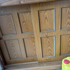 木製 キャビネット 収納棚 レトロ アンティーク調の画像