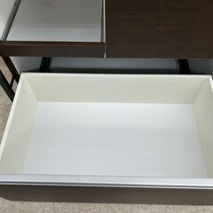 ★リユースのサカイ高崎店★TJ13219  レンジボード ブラウン H195×D50×W77 クリーニング済みの画像