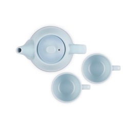 ルクルーゼ レジェ・ティータイム セット コースタルブルーの画像