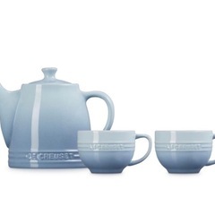 ルクルーゼ レジェ・ティータイム セット コースタルブルーの画像