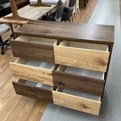 S251 ⭐ 国産 完成品 3段チェスト ローチェスト おしゃれ USED 綺麗 の画像