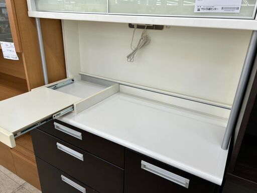 ★リユースのサカイ高崎店★TJ13220  レンジボード ブラウン H200×D55×W120 クリーニング済み