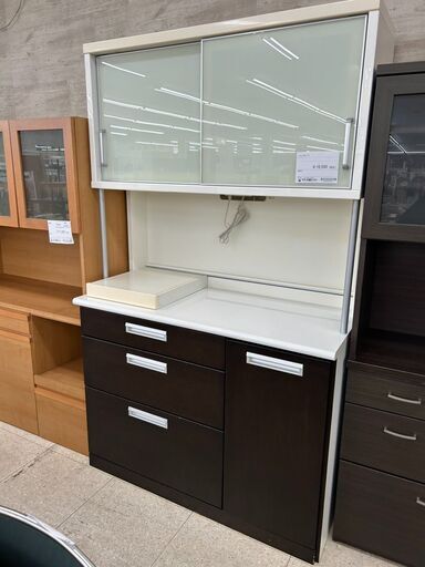 ★リユースのサカイ高崎店★TJ13220  レンジボード ブラウン H200×D55×W120 クリーニング済み