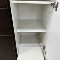 ★リユースのサカイ高崎店★TJ13220  レンジボード ブラウン H200×D55×W120 クリーニング済みの画像