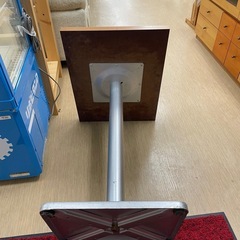 店舗向け【14台在庫有り】1台単価3000円◆カフェテーブル◆カフェ風！スリムでスタイリッシュな一本脚テーブル◆縦横使える2WAY仕様 (43×55cm)【こちらは店舗です。浜村鹿野温泉ICから3分 買取本舗 宮本リサイクル 営業時間9～19時 定休日水曜のみ←連絡できませんm(_ _)m】の画像