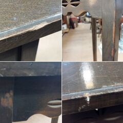 レトロ 木製 飾り台 花台 電話台 高さ高め　/TJ-2645 2Fの画像