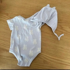 70　プティマイン ミッフィ 半袖ロンパースの画像