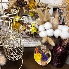 インテリア雑貨　ブリザードフラワー　ドライフラワーなどの画像