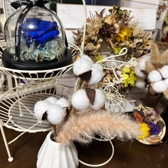 インテリア雑貨　ブリザードフラワー　ドライフラワーなどの画像