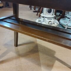 レトロ 木製 コーヒーテーブル ミニテーブル ヴィンテージ家具 飾り台　/TJ-2646 2Fの画像