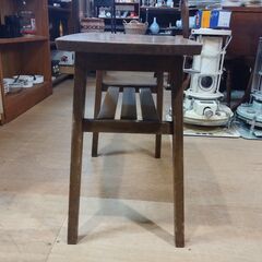レトロ 木製 コーヒーテーブル ミニテーブル ヴィンテージ家具 飾り台　/TJ-2646 2Fの画像