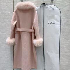 【Max Mara】 ピンク トレンチコートの画像