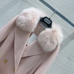 【Max Mara】 ピンク トレンチコートの画像