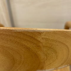 北欧風のナチュラル木製チェアの画像
