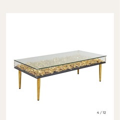 KARE ゴールドフラワーテーブルの画像