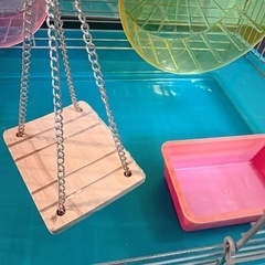 ハムスター　飼育セット！！ケージ、餌、トイレ砂、回し車の画像