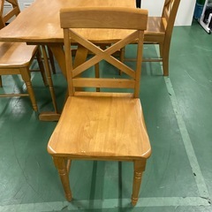 ダイニング5点セット　木製　ダイニングテーブル　椅子4脚　ナチュラル　カントリーの画像