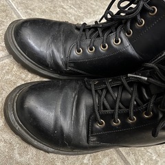 紐ブーツ　黒　LLサイズの画像