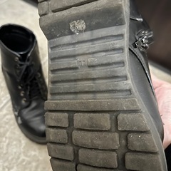 紐ブーツ　黒　LLサイズの画像