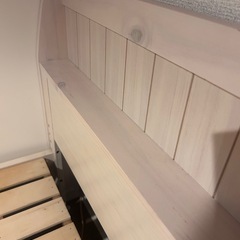 ニトリコンセント付きシングルベッドフレームの画像