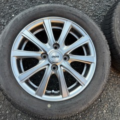 14インチアルミホイール PCD100 4穴 ブリザック付きの画像